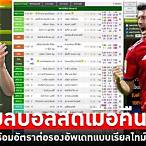 ผลบอลสดเมื่อคืน